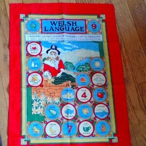 Vintage WELSH LANGUAGE Wall Hanging Rare